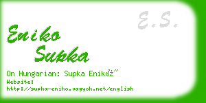 eniko supka business card